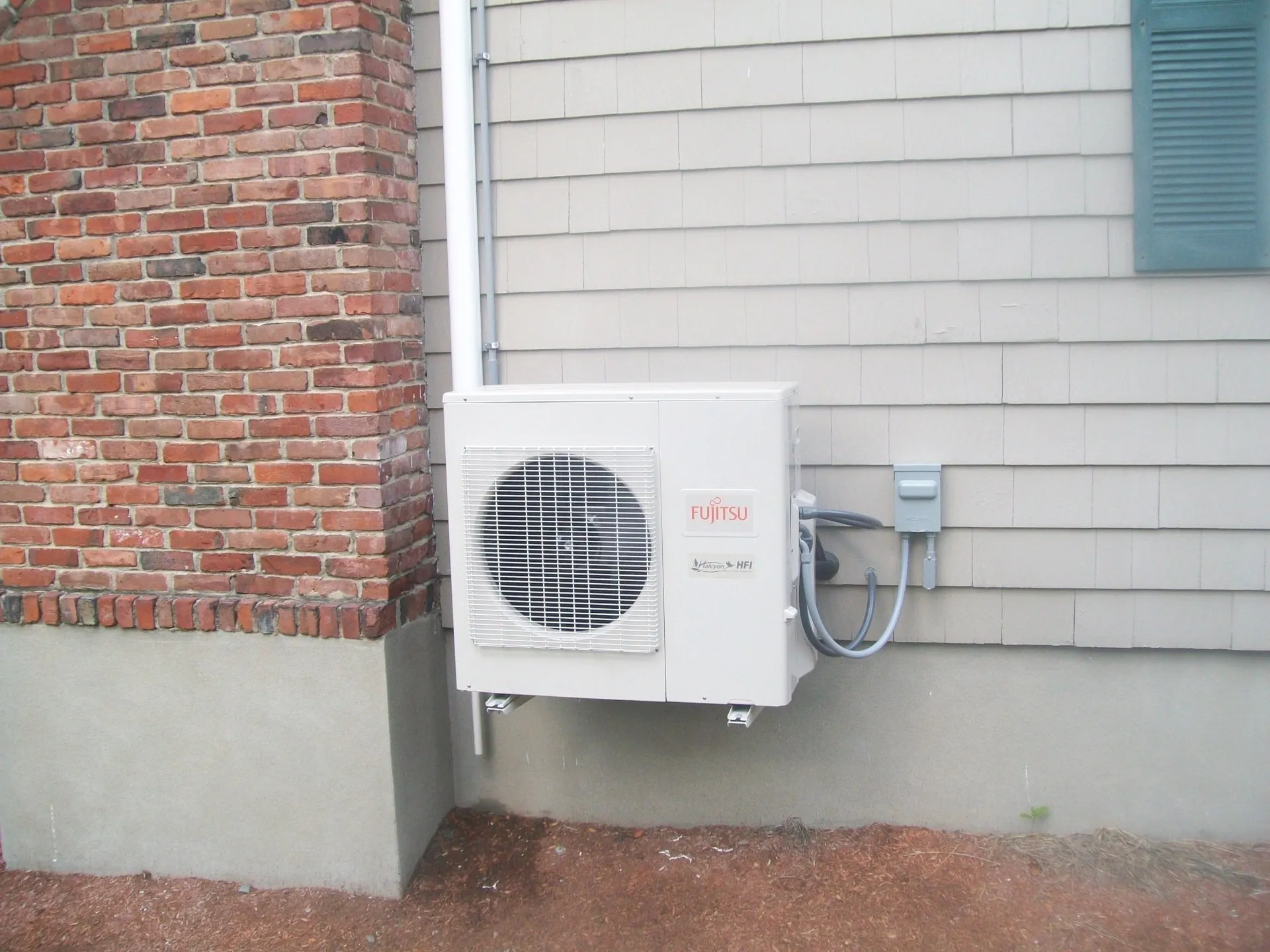 Home outdoor condenser unit.